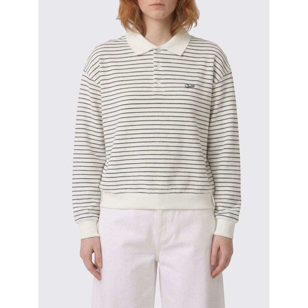 Dunst Women Striped Cotton Polo Shirt Dunst